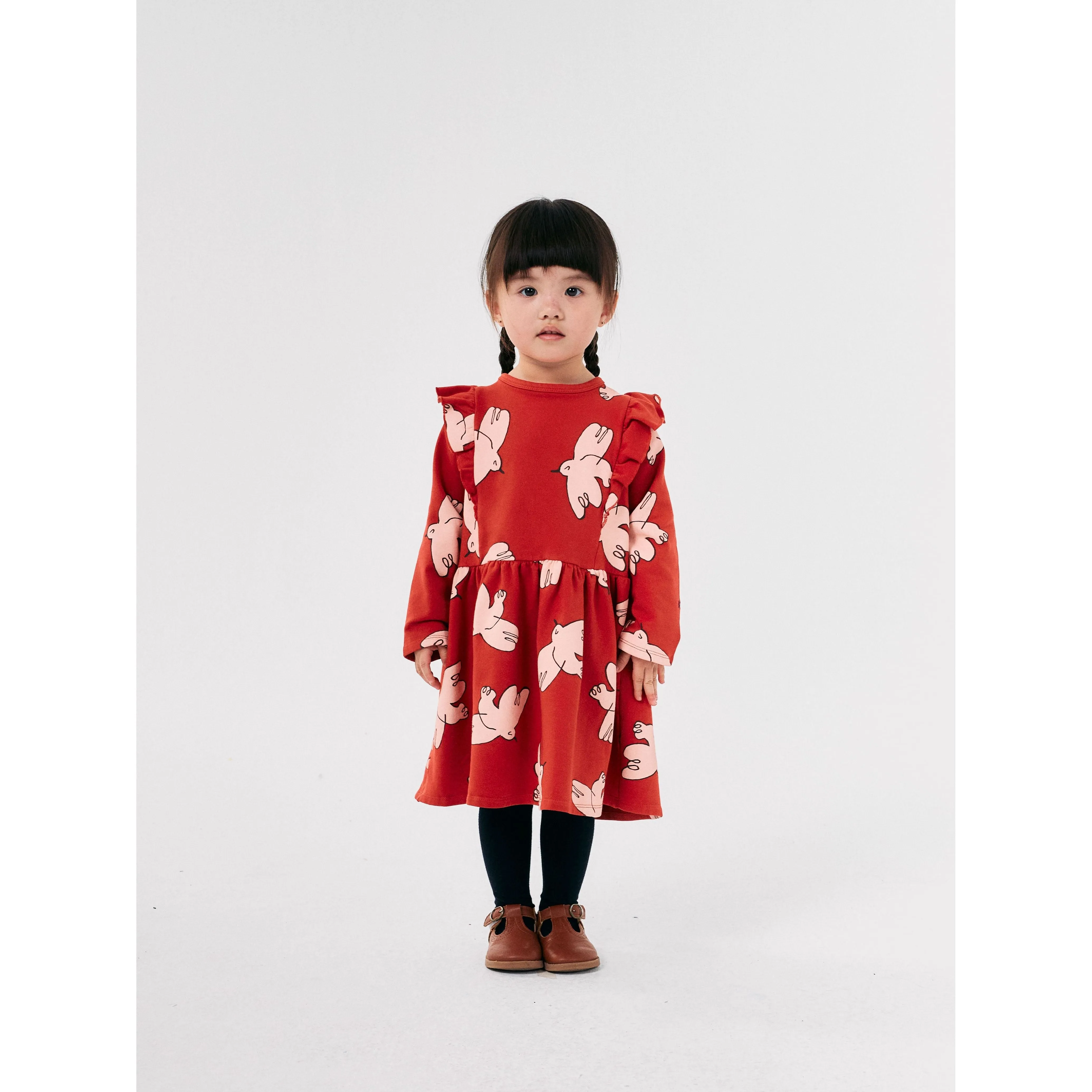 Freedom Bird All Over Ruffle Dress