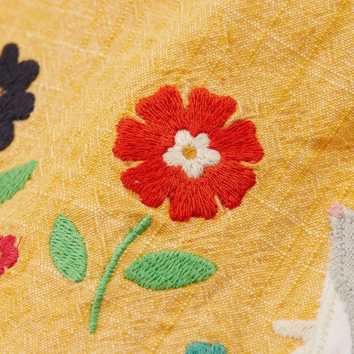 Frugi Hollie Dress Bumblebee Chambray Flowers