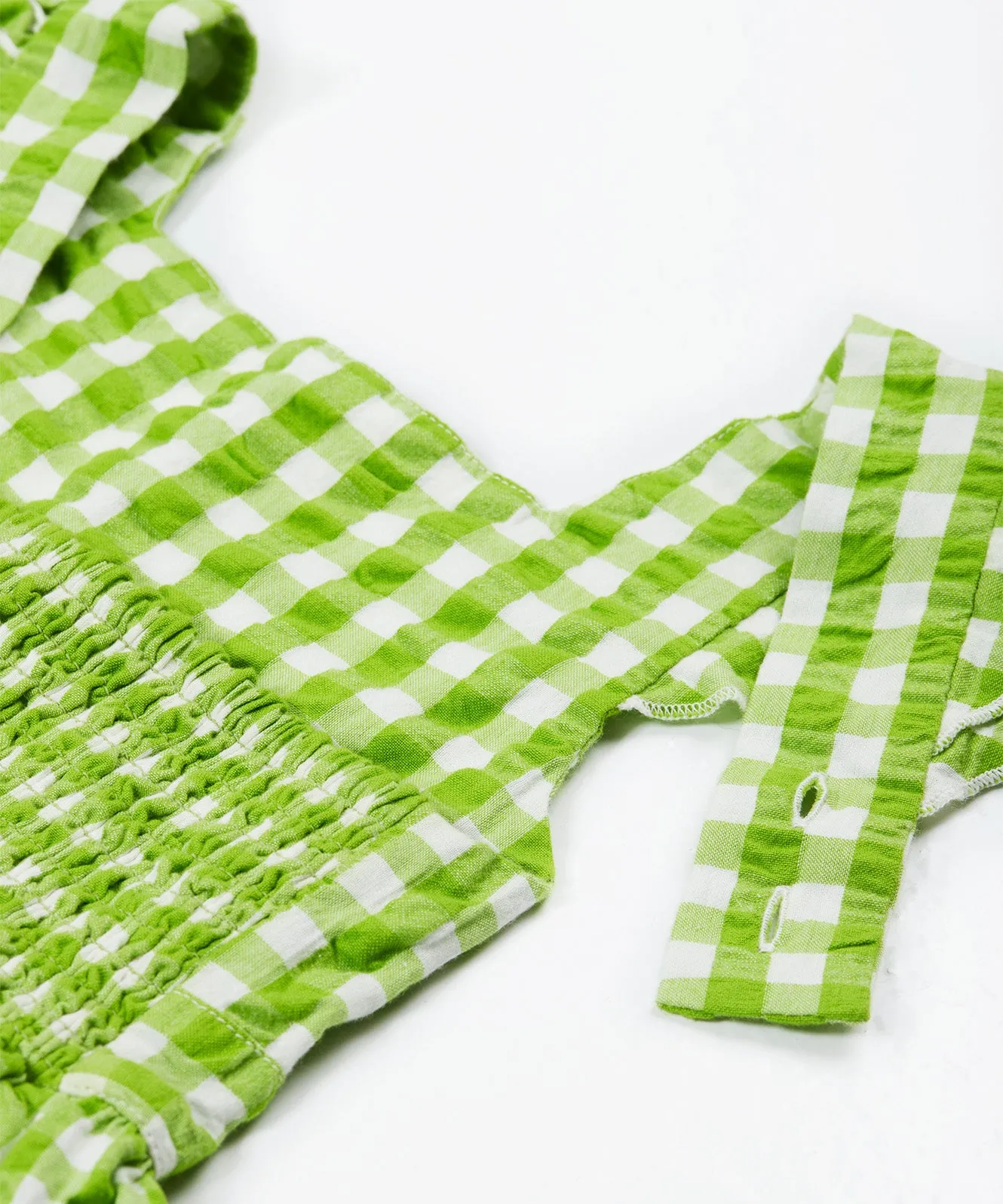 Frugi Zaria Dress - Macaw Gingham / Birds