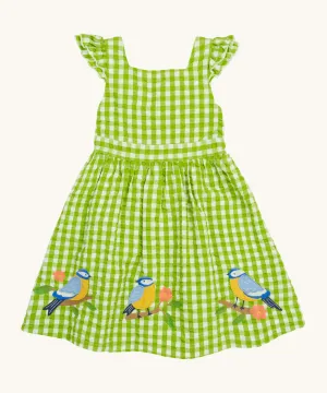Frugi Zaria Dress - Macaw Gingham / Birds