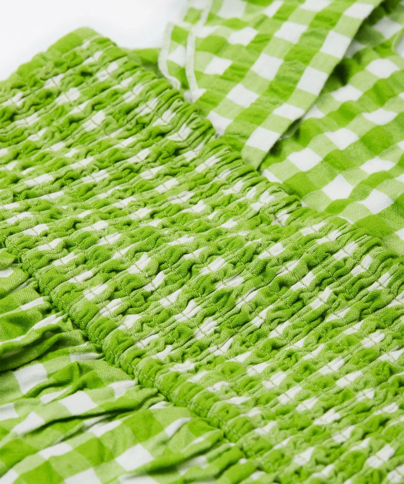 Frugi Zaria Dress - Macaw Gingham / Birds