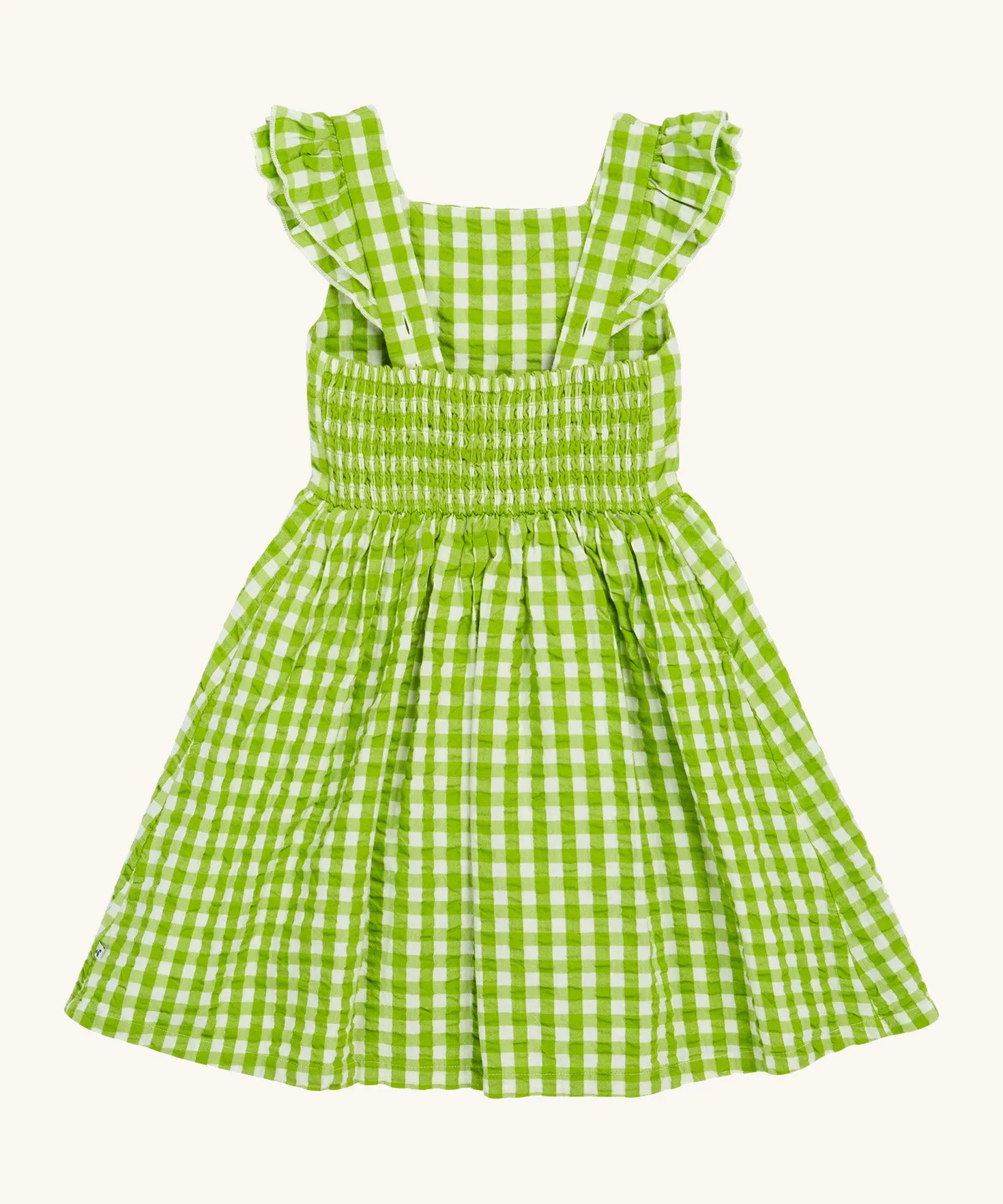 Frugi Zaria Dress - Macaw Gingham / Birds