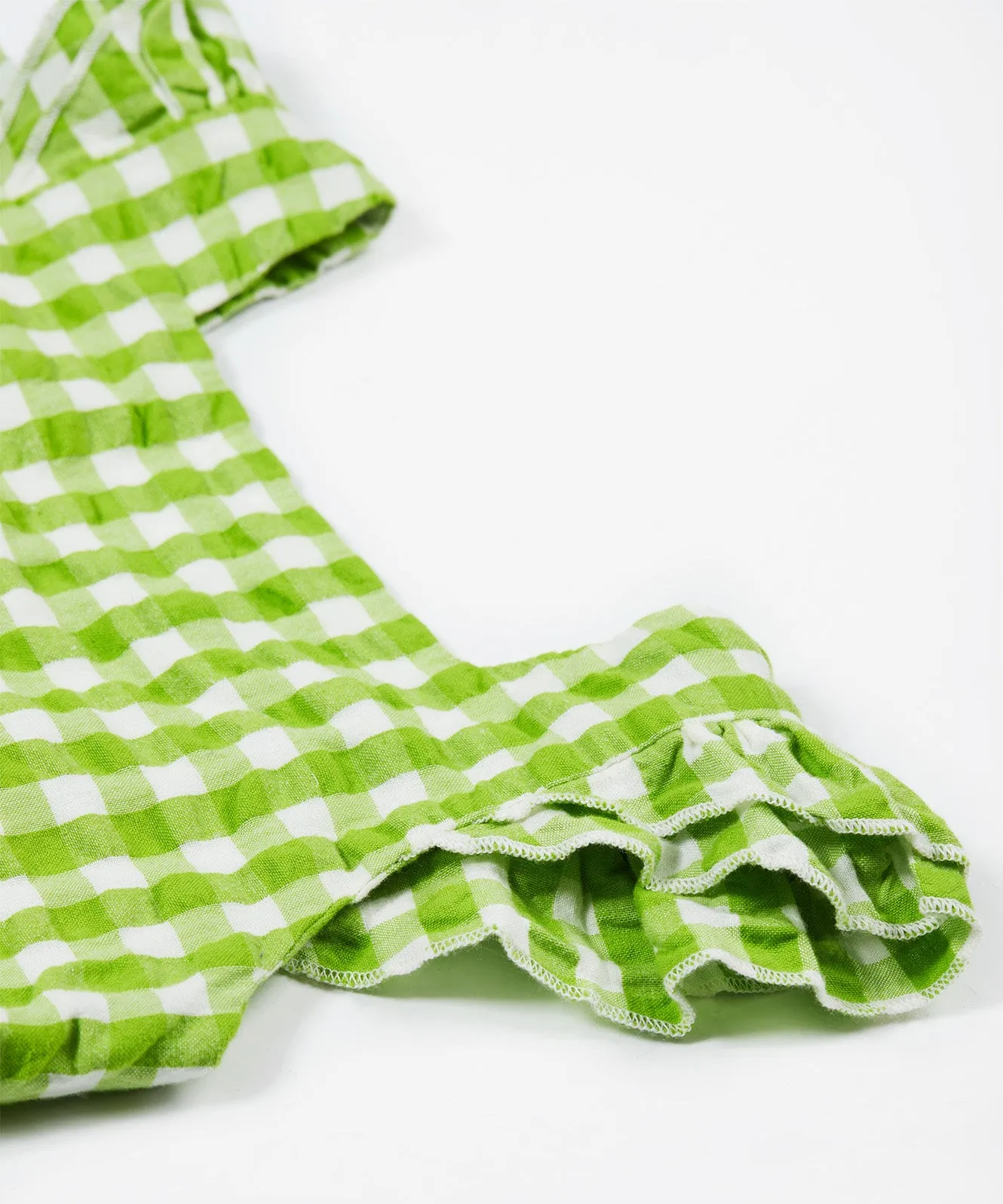 Frugi Zaria Dress - Macaw Gingham / Birds
