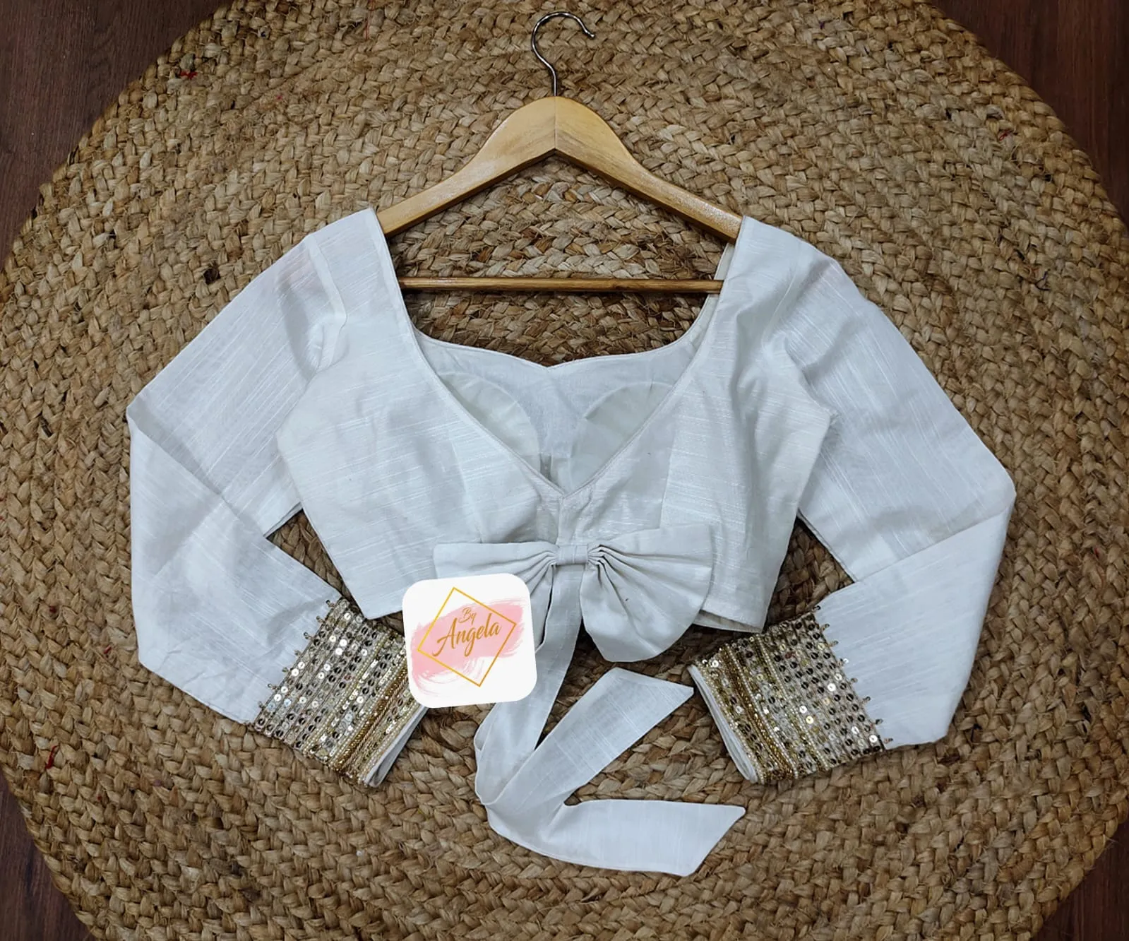 Full sleeve embroidered blouse
