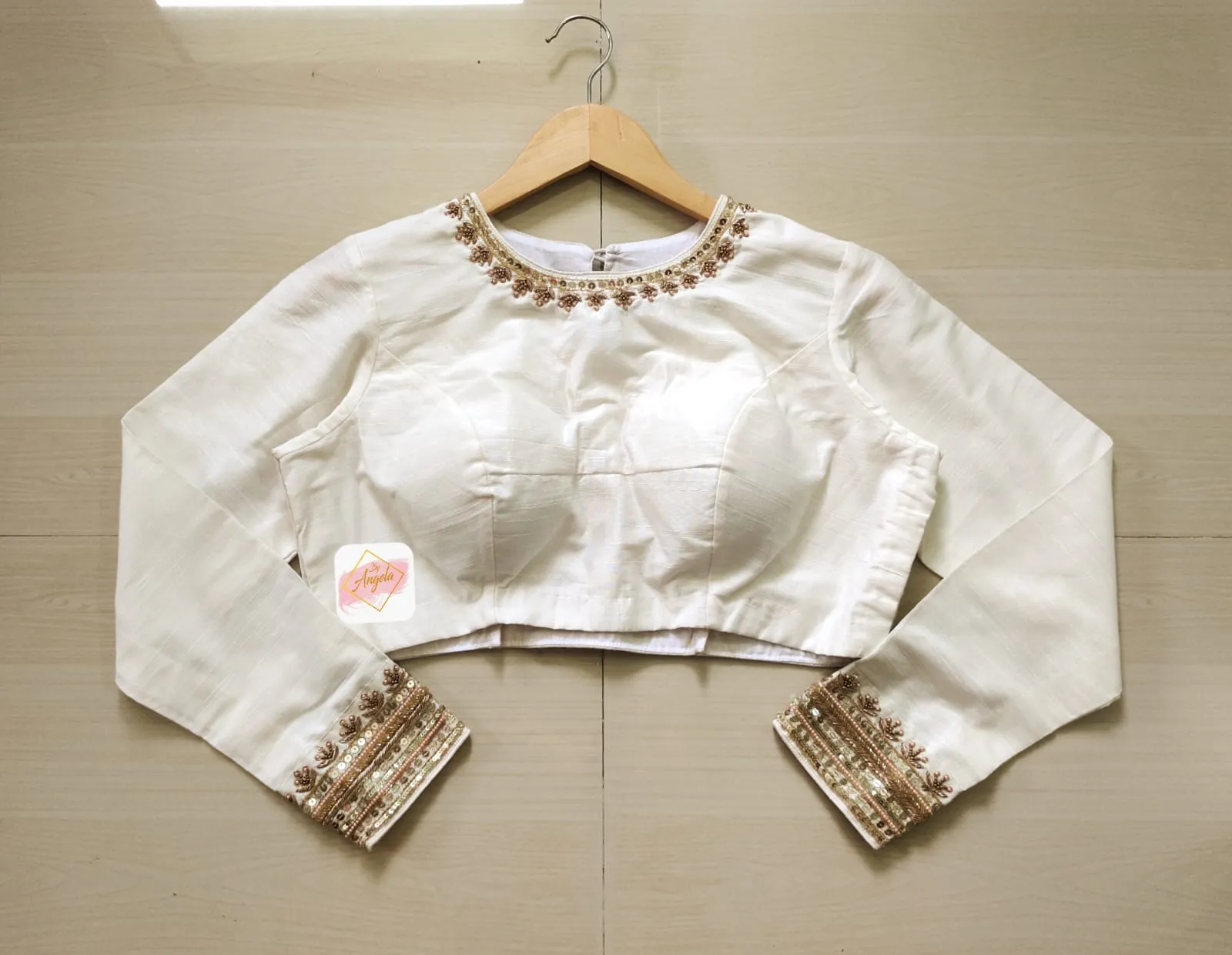 Full sleeve embroidered blouse