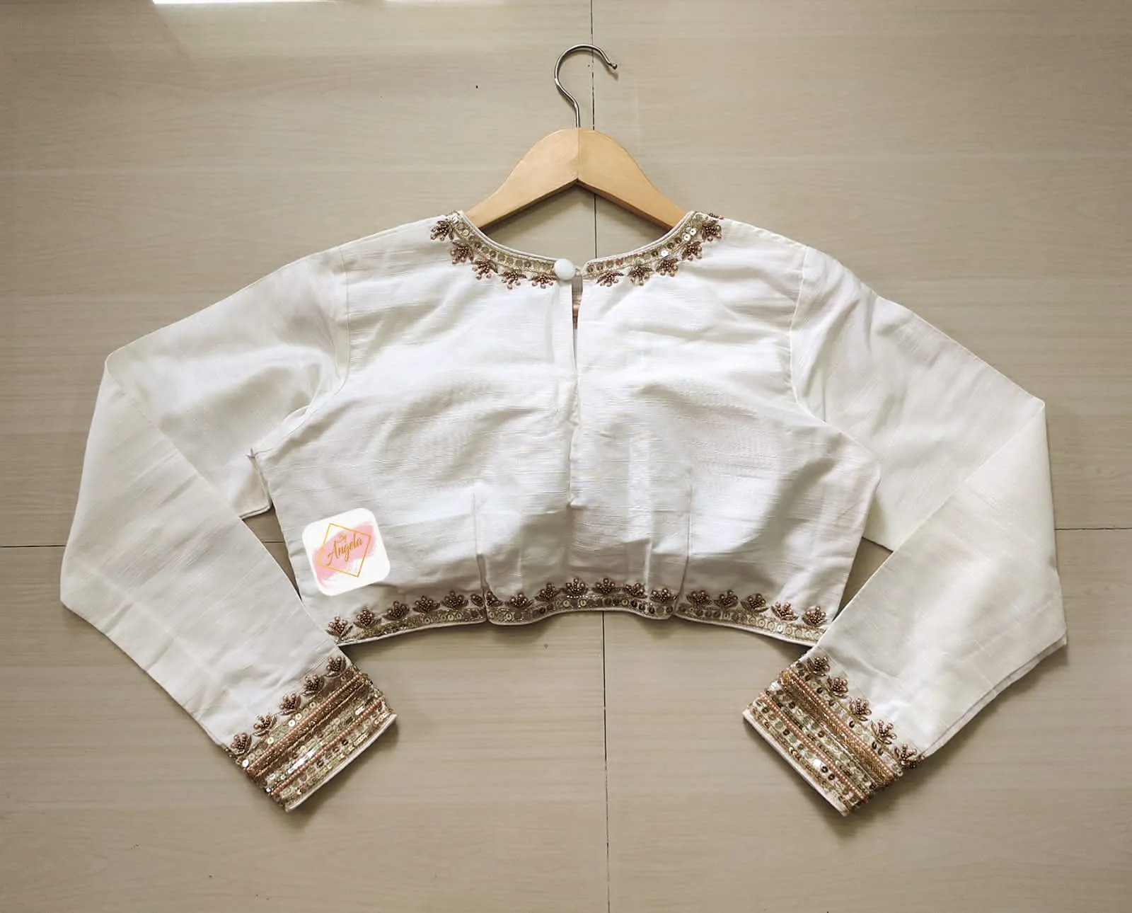 Full sleeve embroidered blouse