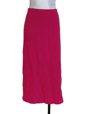 Fuscia Plain A-Line Skirt