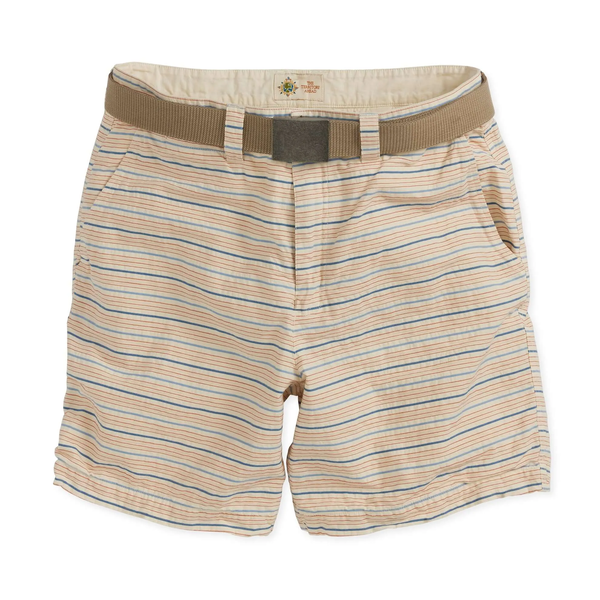 Garrapata Striped Seersucker Shorts
