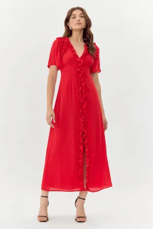 Georgina Ruffled Maxi Dress