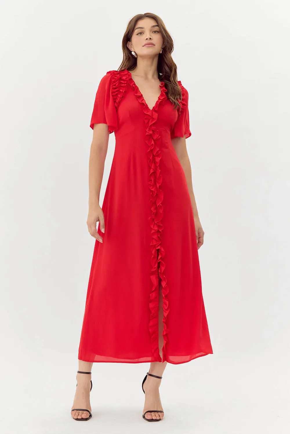 Georgina Ruffled Maxi Dress