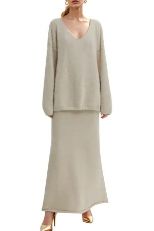 Giannie Knitted Sweater and Skirt Set