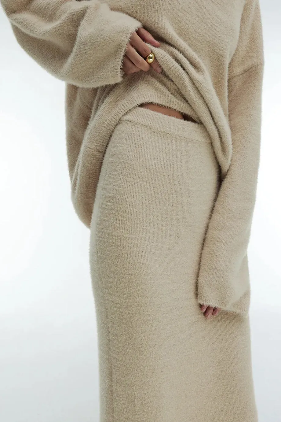 Giannie Knitted Sweater and Skirt Set