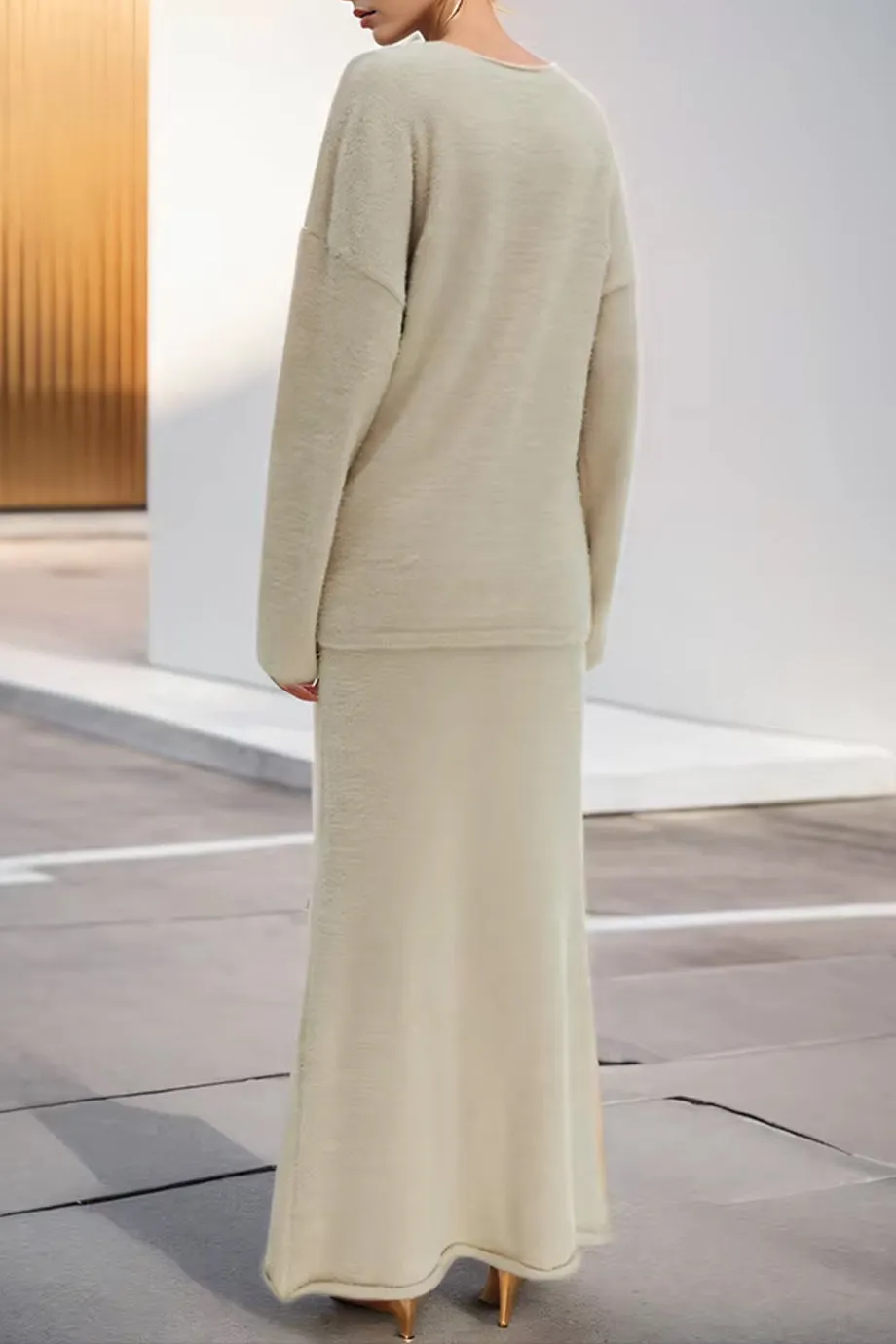 Giannie Knitted Sweater and Skirt Set
