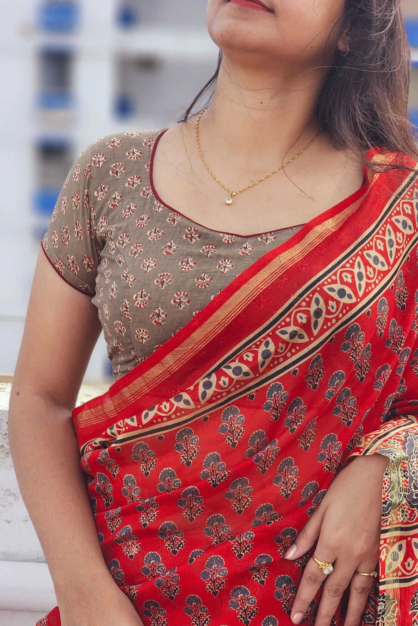 Ginger Pie Half Sleeve Blouse
