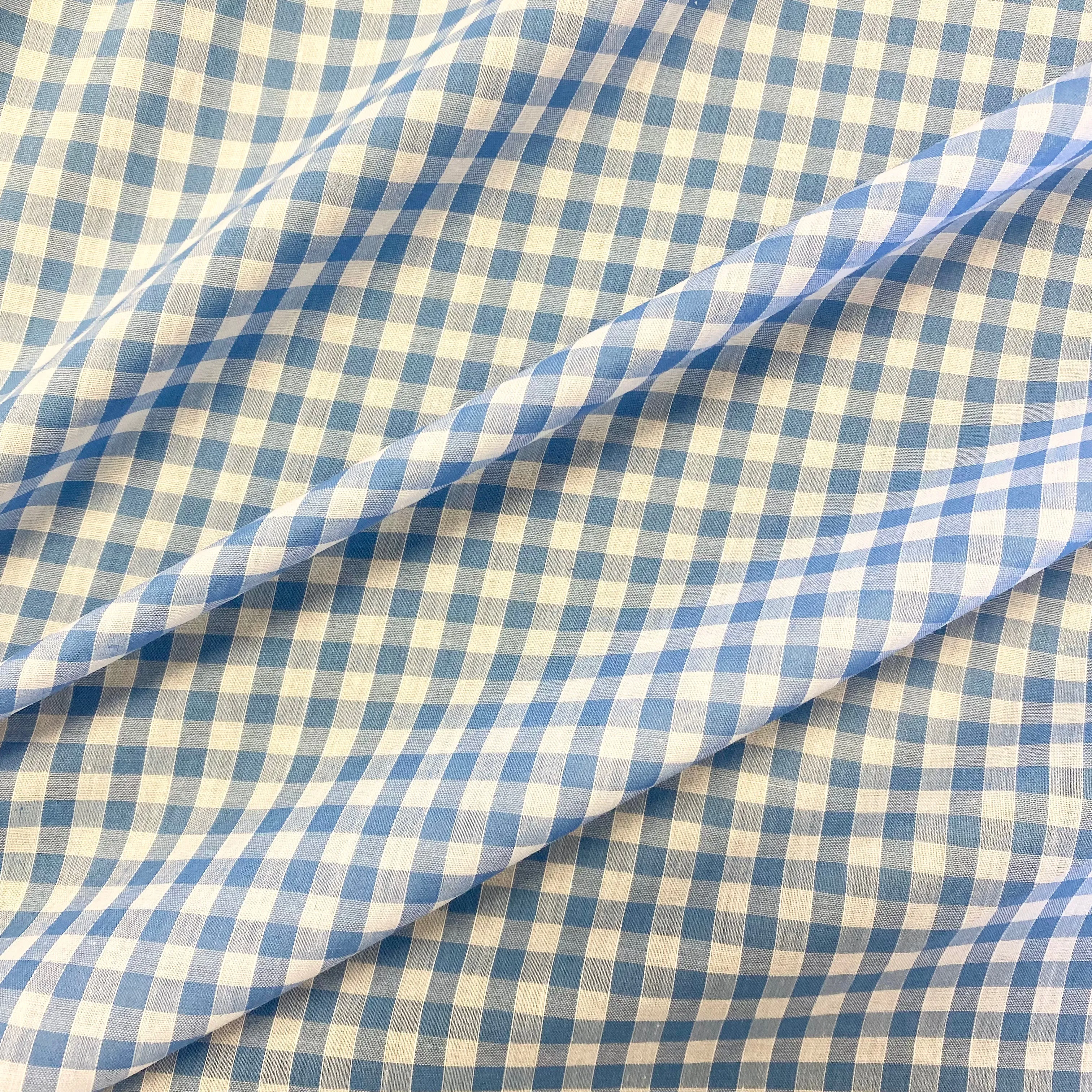 Gingham - 1/4''Sky Blue
