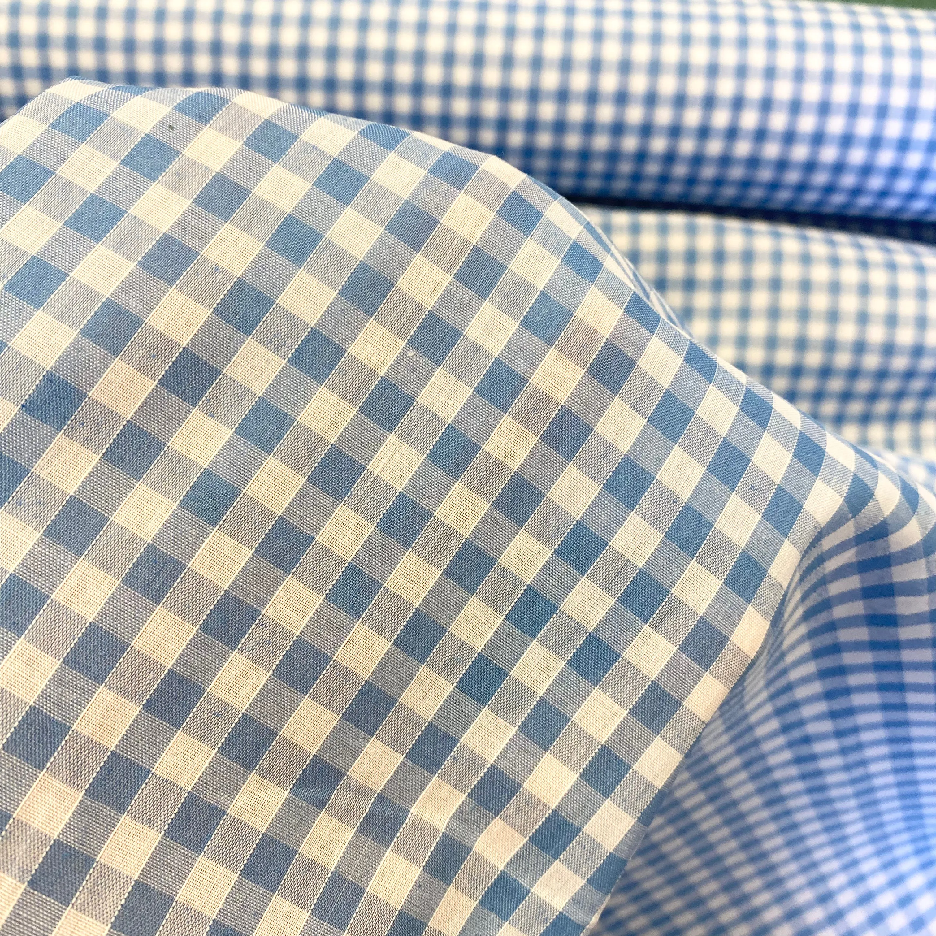 Gingham - 1/4''Sky Blue