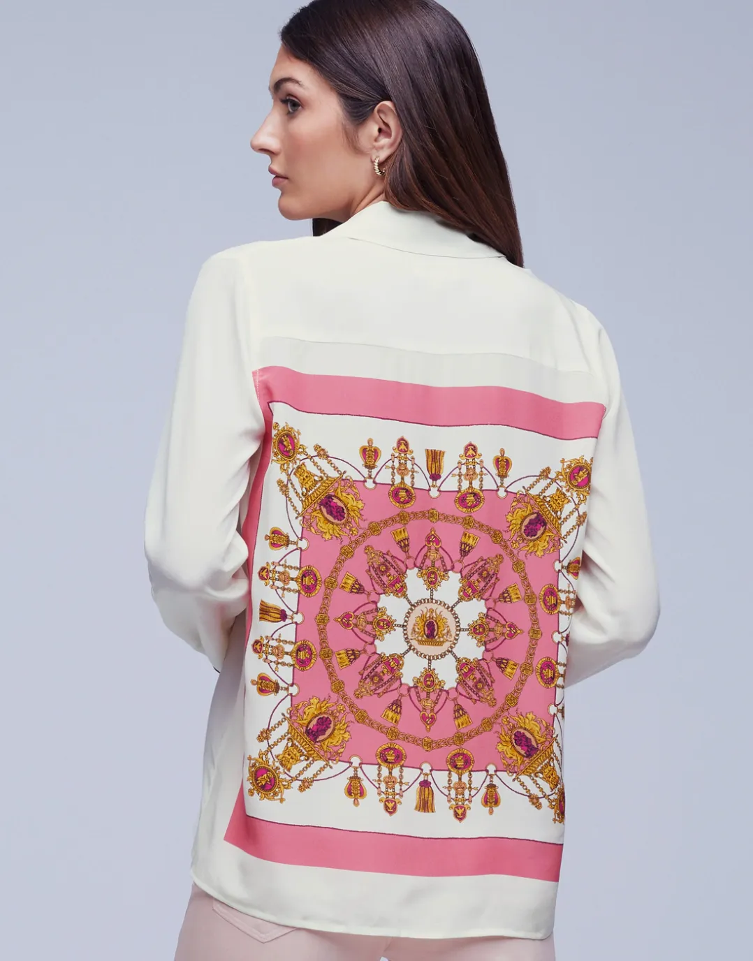 GIO BLOUSE-ECRU SCARF