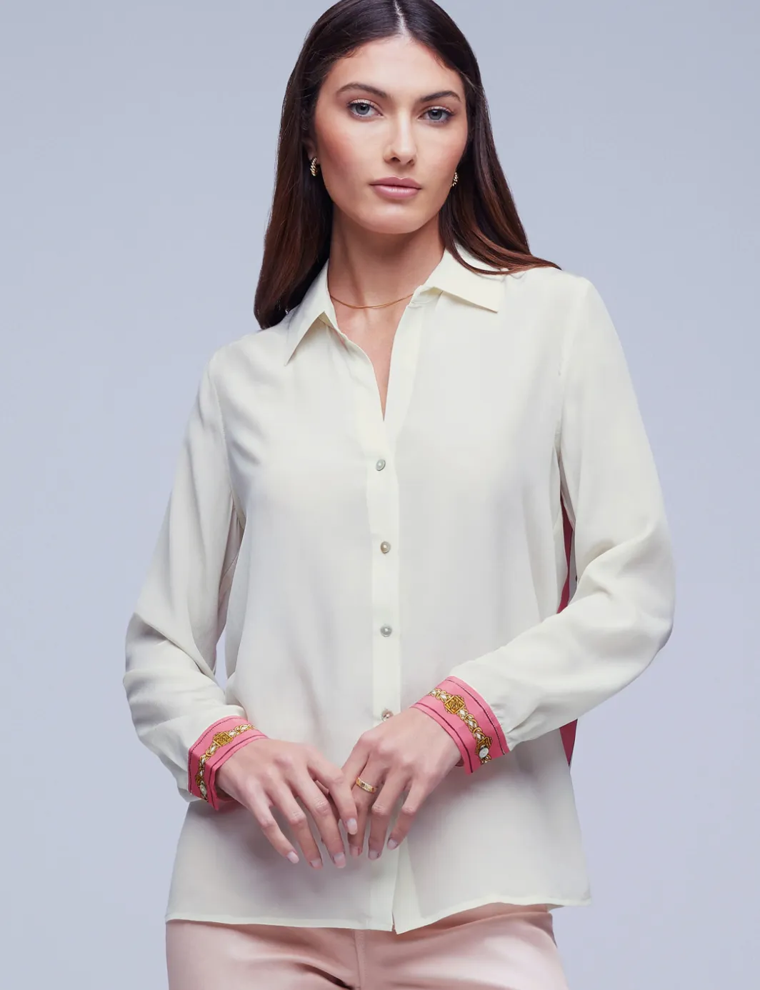 GIO BLOUSE-ECRU SCARF