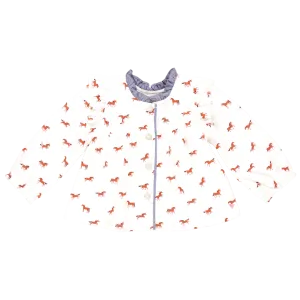 Girls Kalani Button Up Top - Tiny Horses