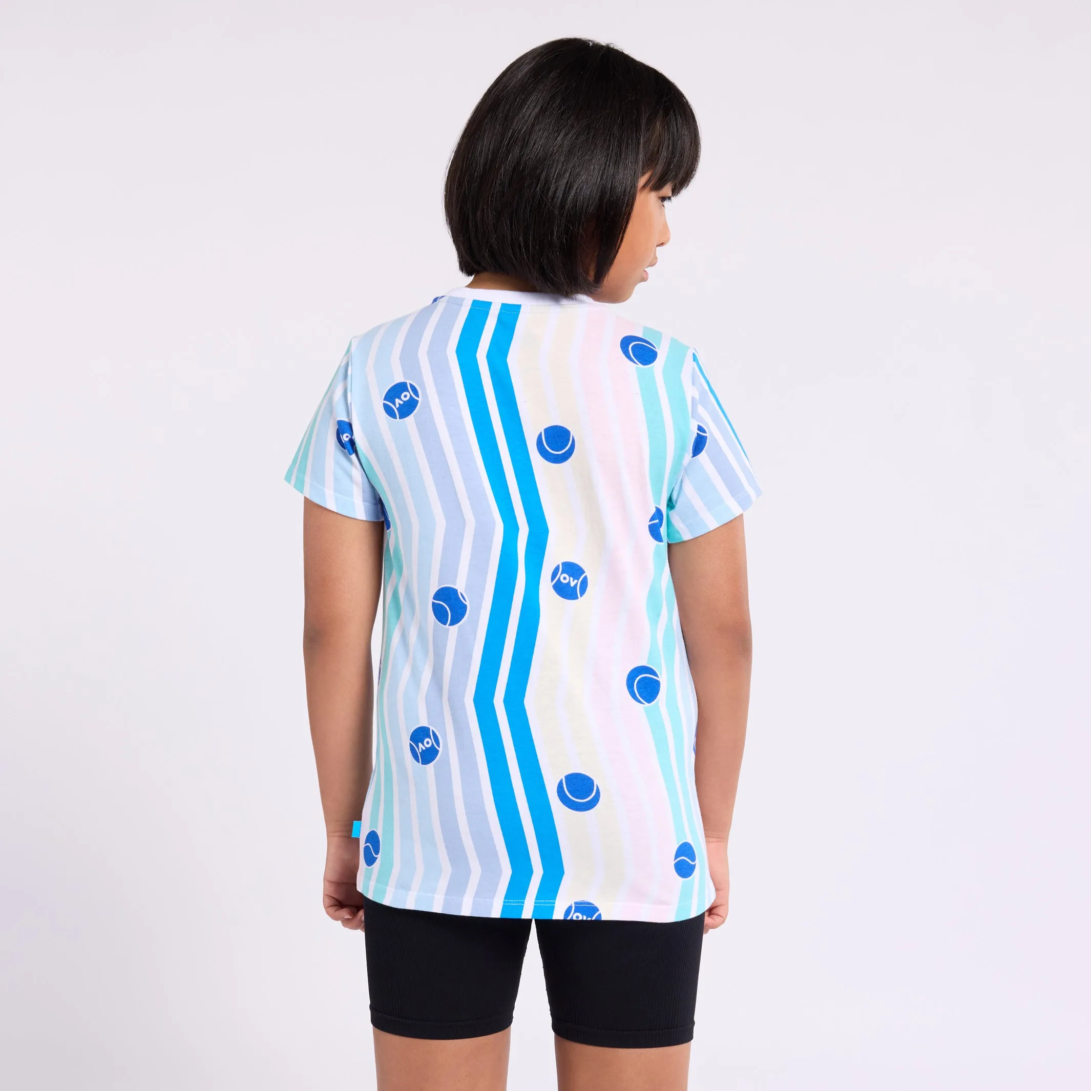 Girl's T-Shirt Stripes & Balls