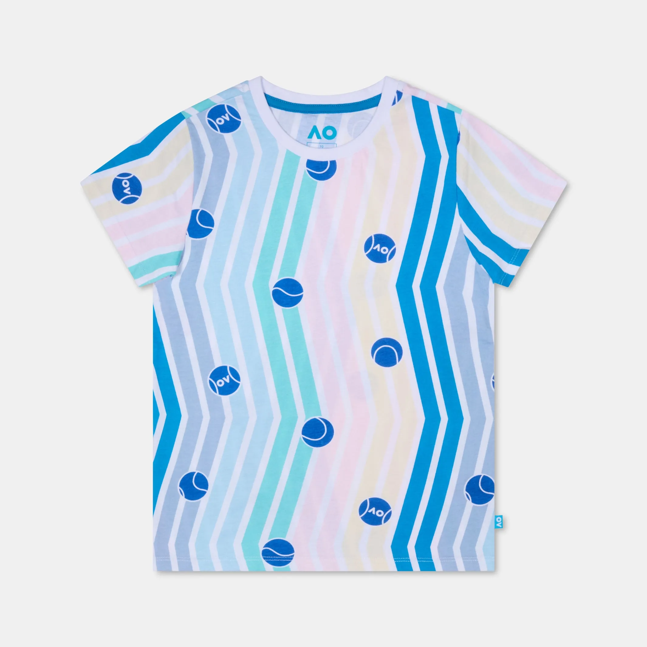 Girl's T-Shirt Stripes & Balls