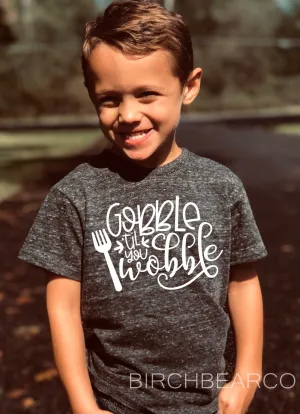 Gobble Till You Wobble | Kids Thanksgiving Shirt
