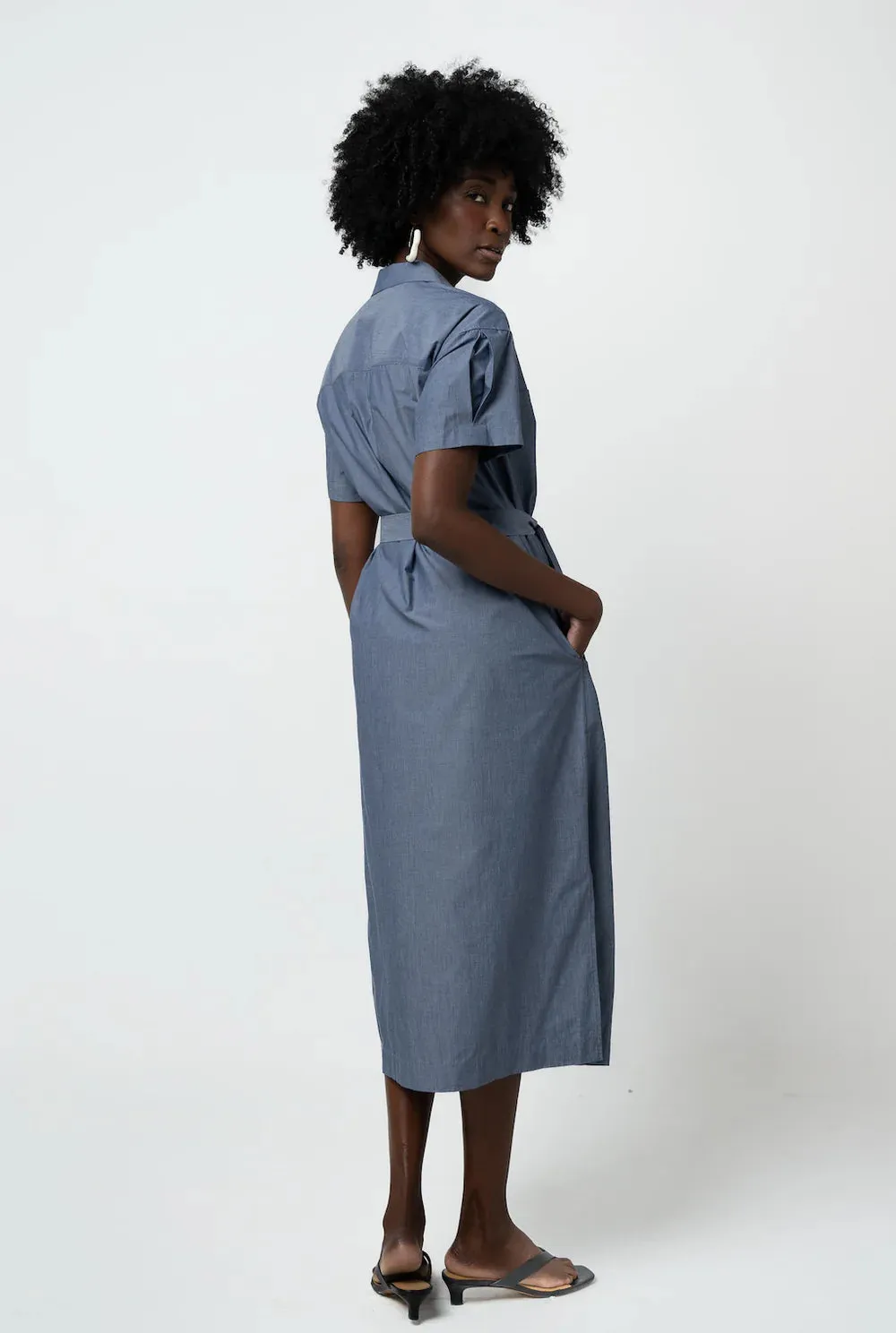 Grammar  ~  The Gerund Dress - Chambray