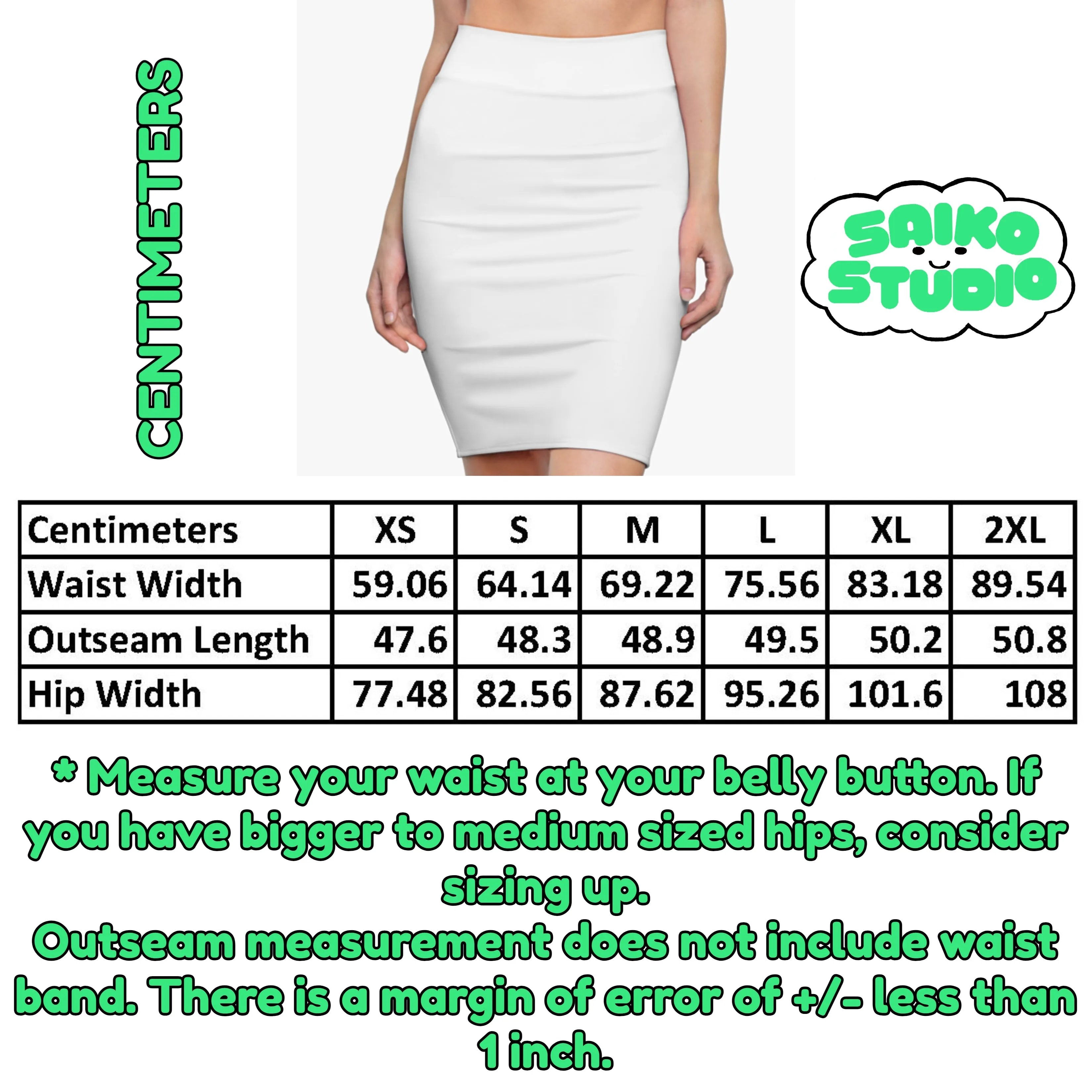 Green Shamrock St Patricks Day Womens Pencil Skirt - Saiko Studio