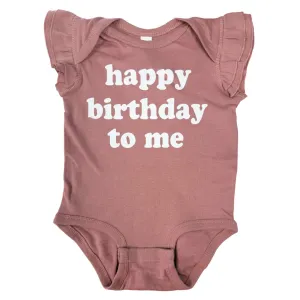Happy Birthday To Me Girl Ruffled Top