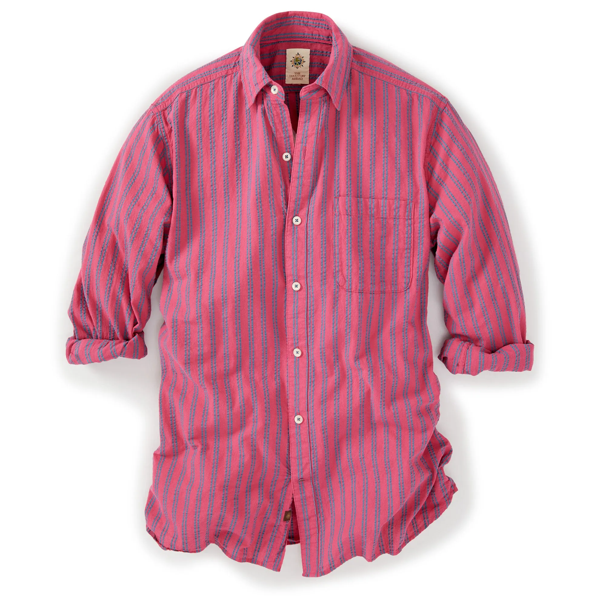Harbor Island Striped Seersucker Shirt