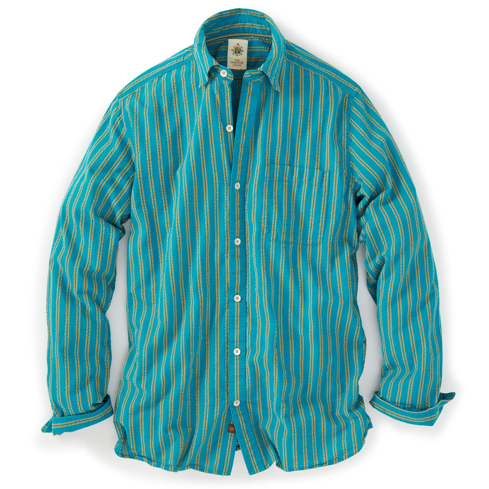 Harbor Island Striped Seersucker Shirt
