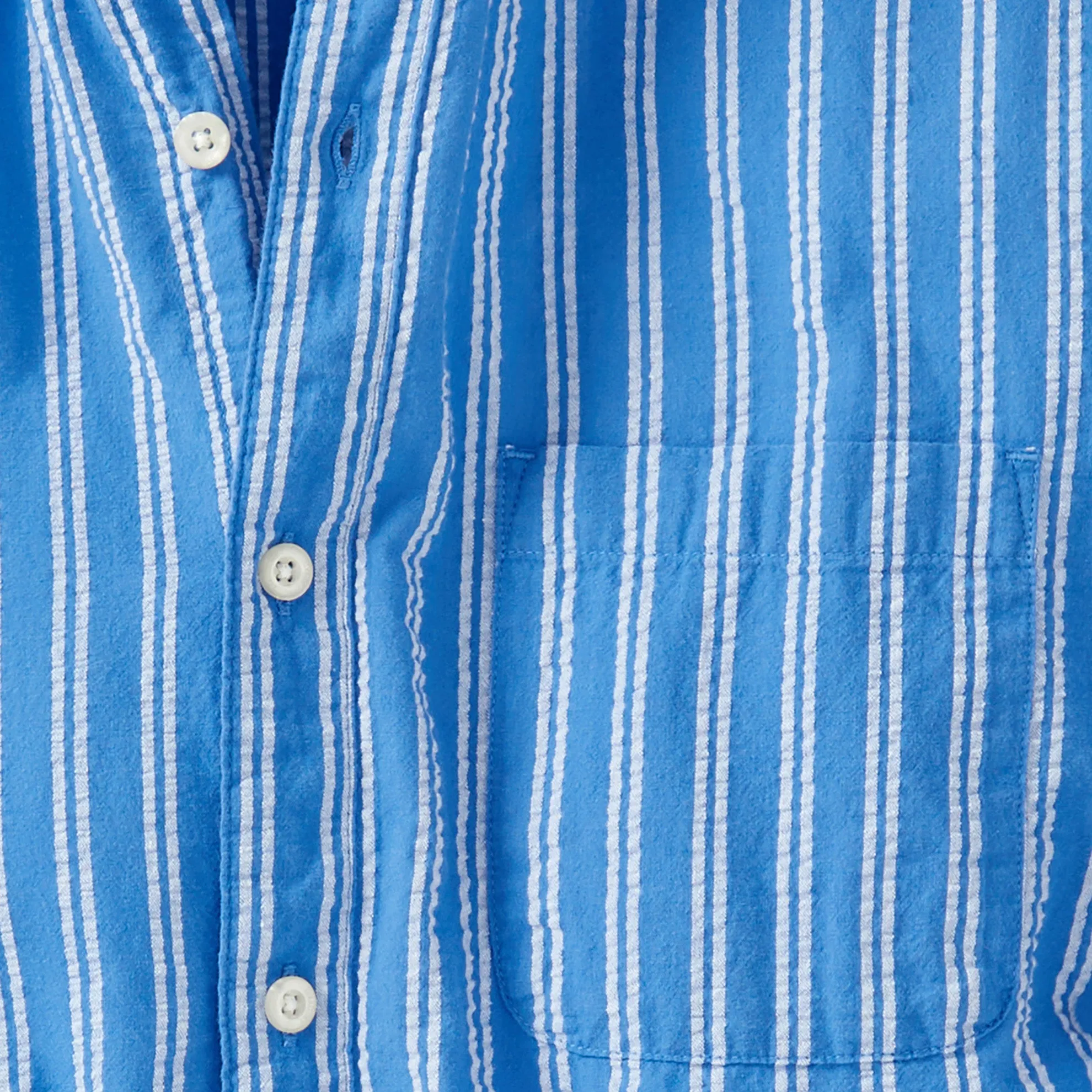 Harbor Island Striped Seersucker Shirt