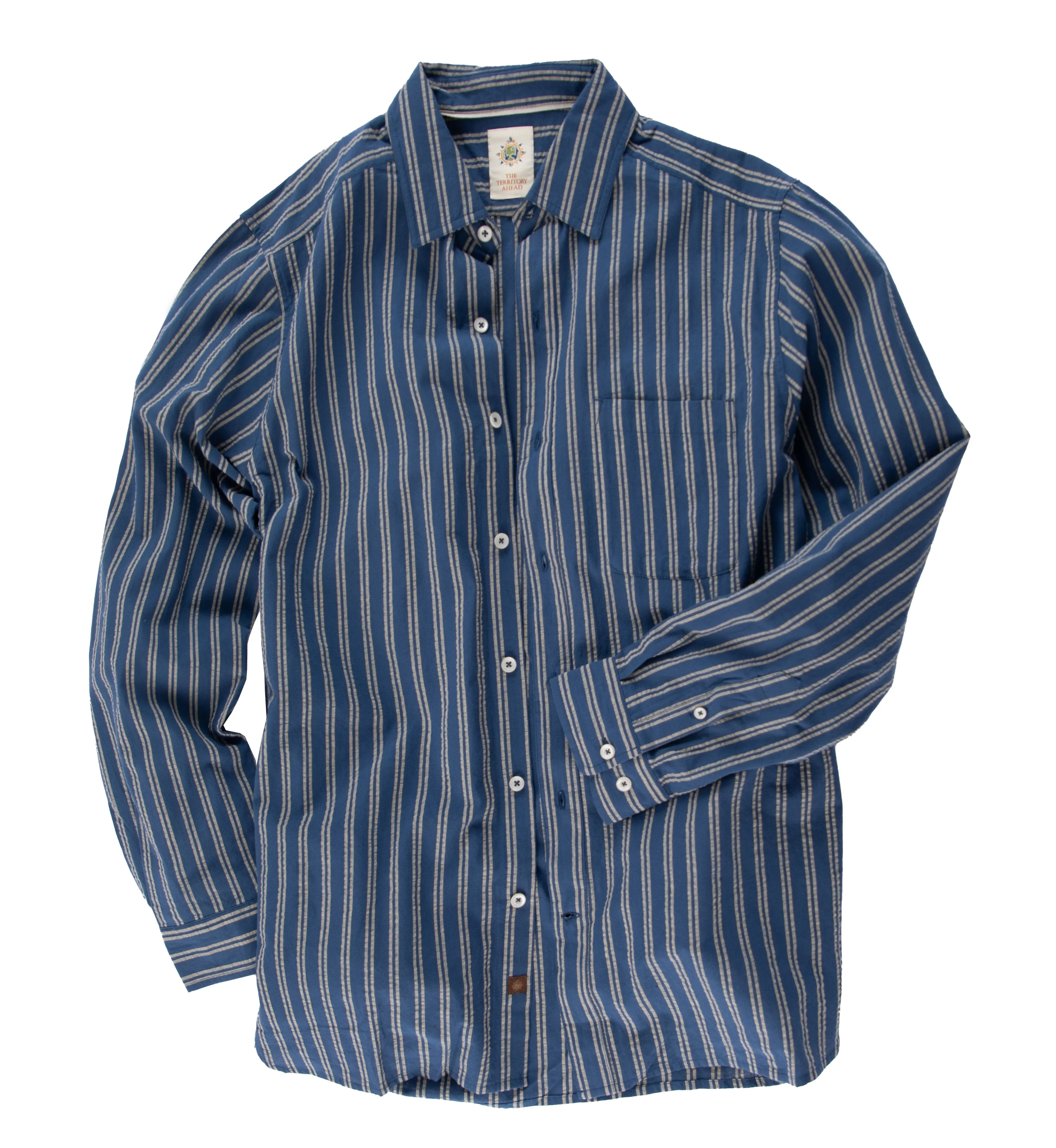 Harbor Island Striped Seersucker Shirt