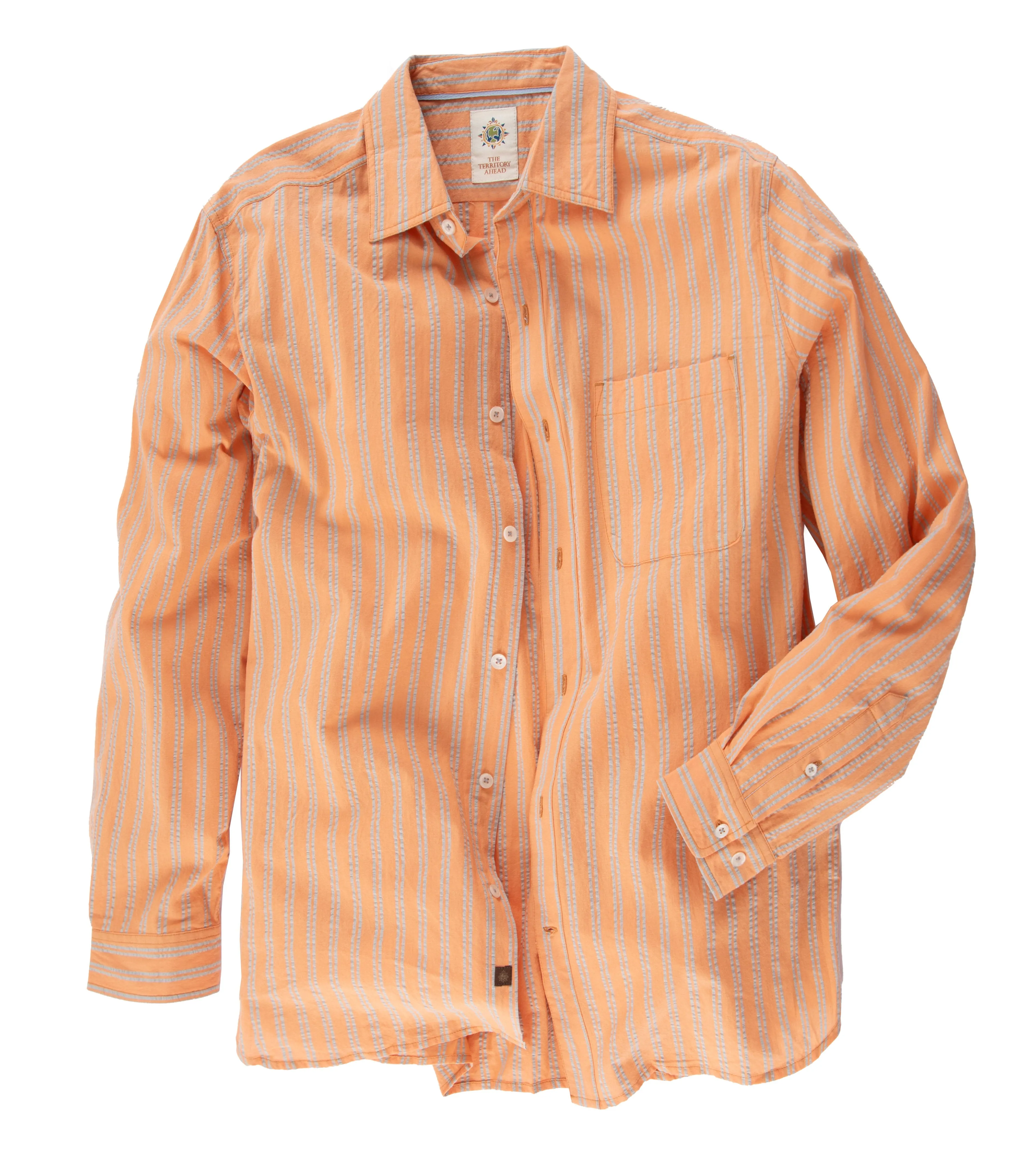 Harbor Island Striped Seersucker Shirt