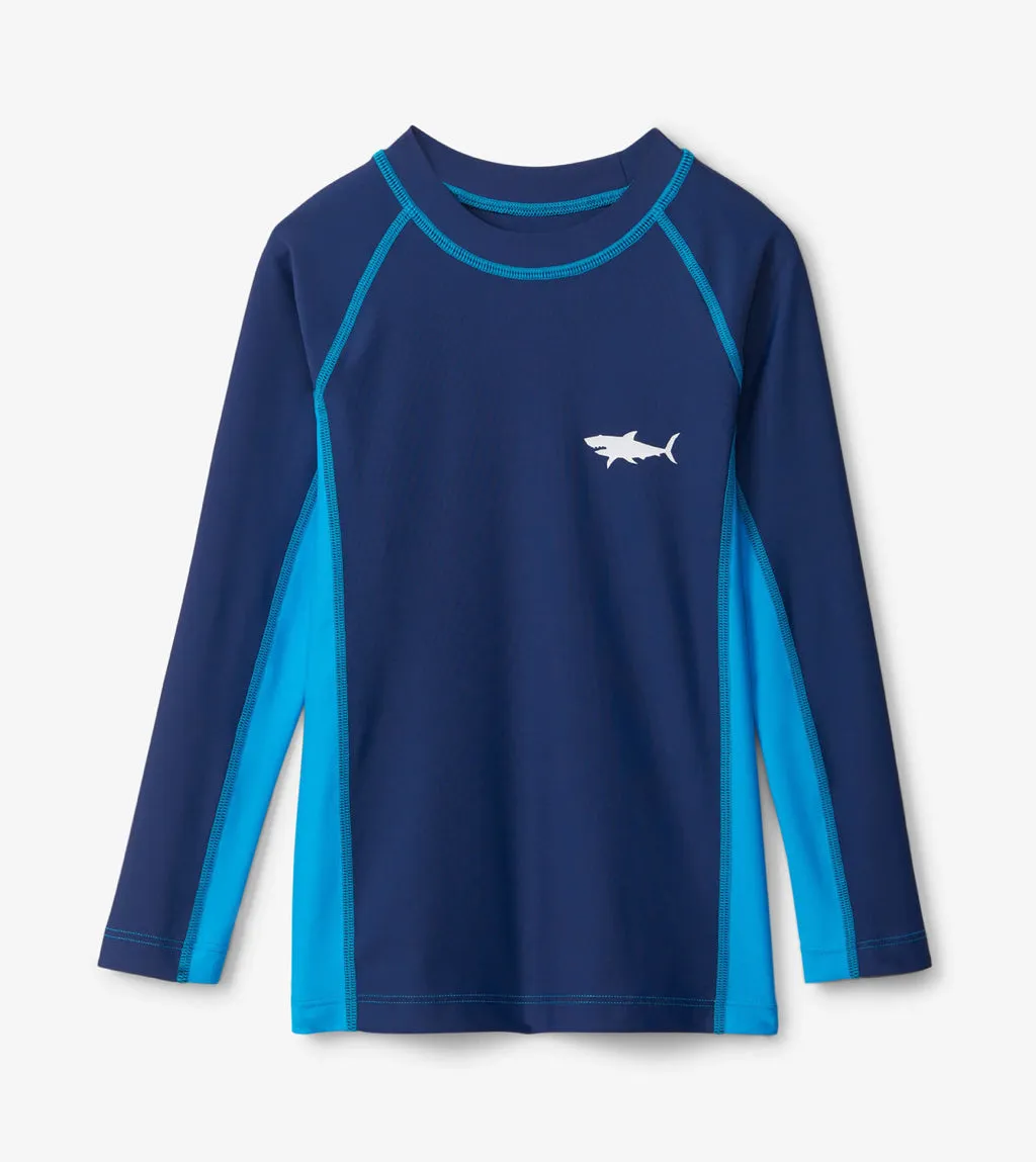 Hatley Hawaiian Ocean Long Sleeve Rash-guard: Size 2 to 12 Years