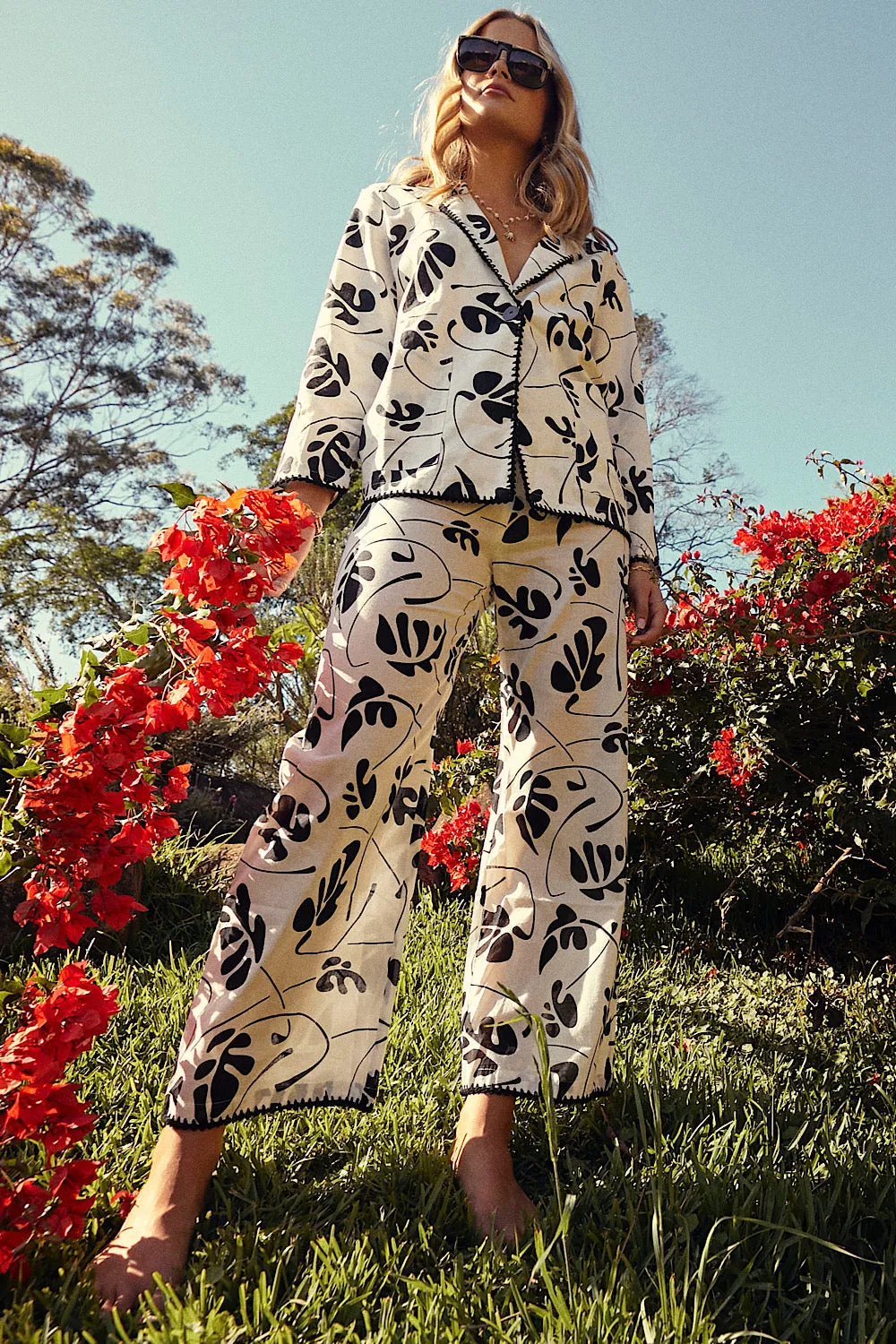 Have A Little Mercy Cropped Linen Flares