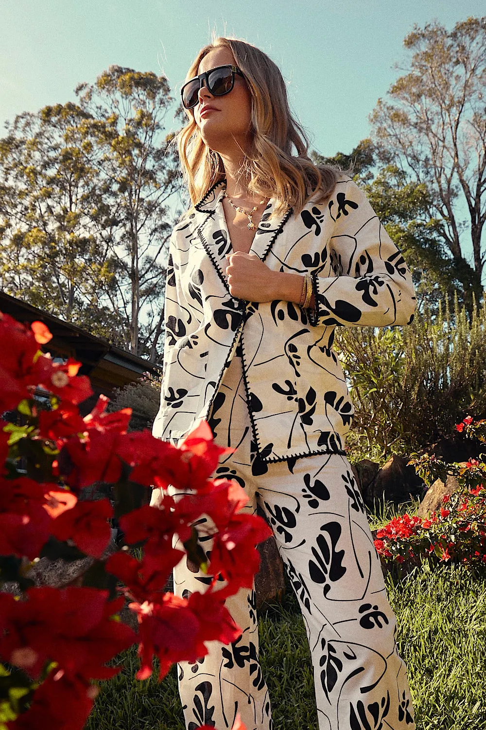 Have A Little Mercy Cropped Linen Flares