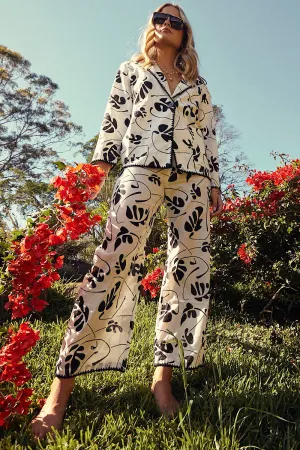 Have A Little Mercy Cropped Linen Flares