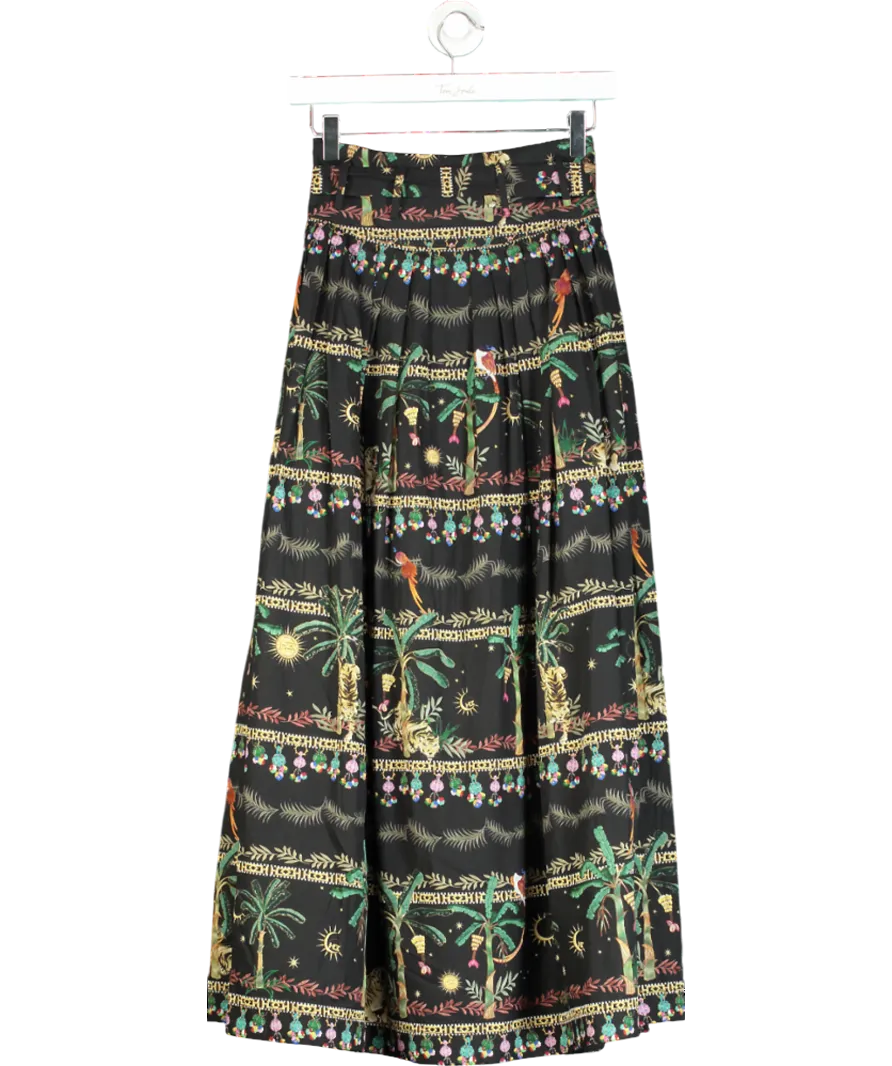 Hayley Menzies Black Midnight Safari Skirt UK XS