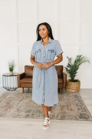 Hazel Blues® |  Wait For It Denim Shirtdress