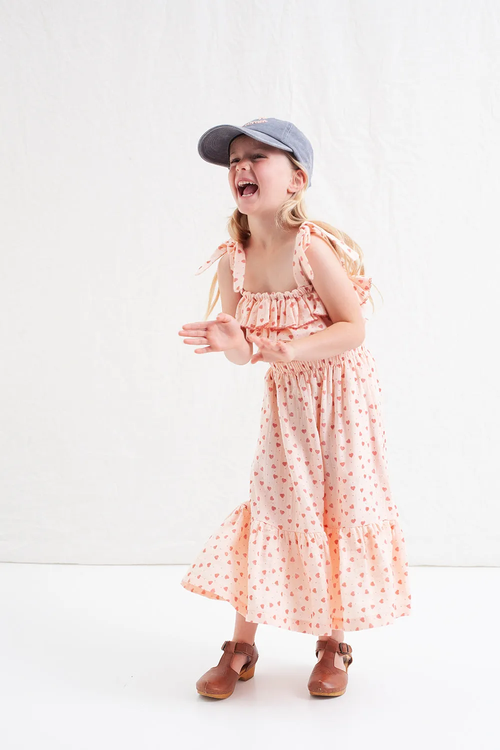 Heart Printed Midi Skirt