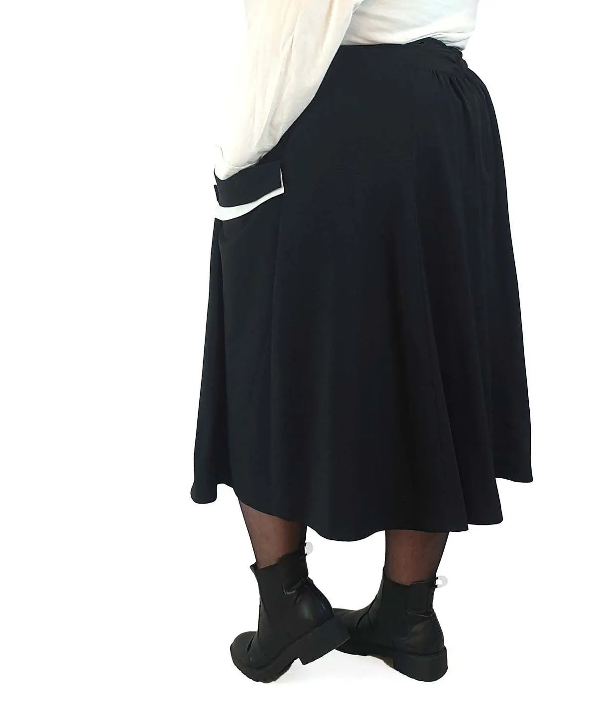 Hell Bunny black A-line skirt with size 4XL