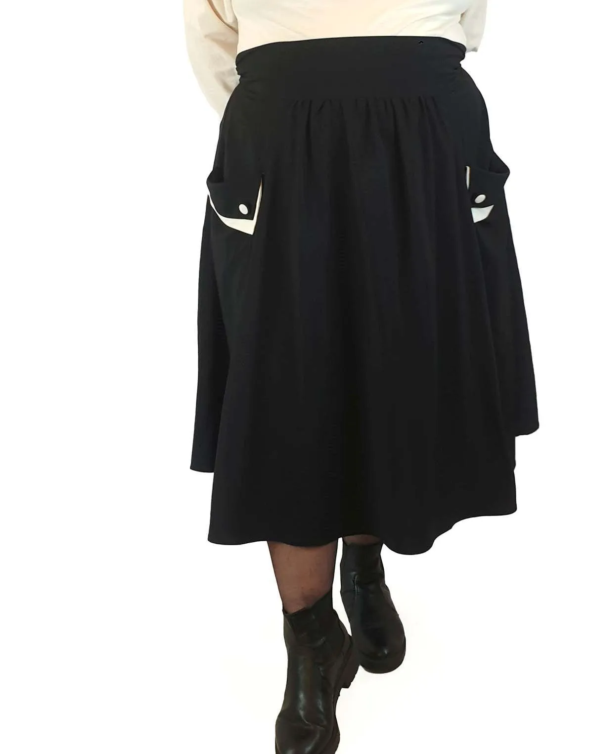 Hell Bunny black A-line skirt with size 4XL