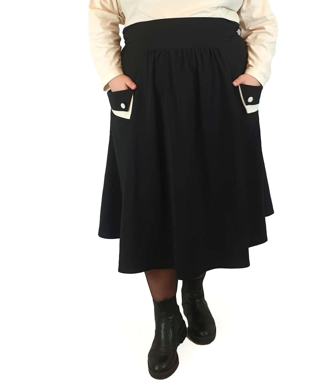 Hell Bunny black A-line skirt with size 4XL