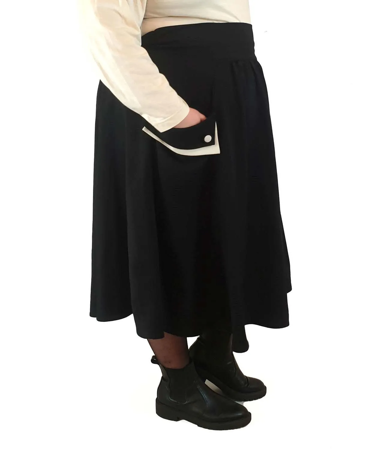 Hell Bunny black A-line skirt with size 4XL