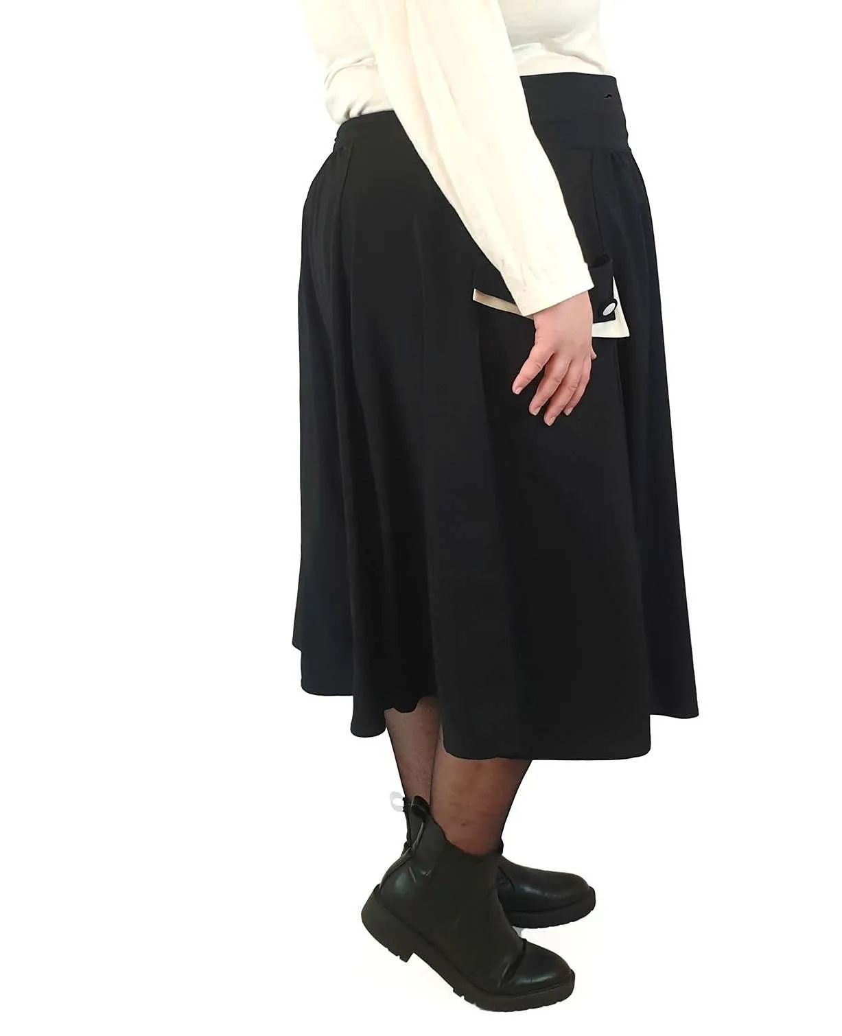 Hell Bunny black A-line skirt with size 4XL