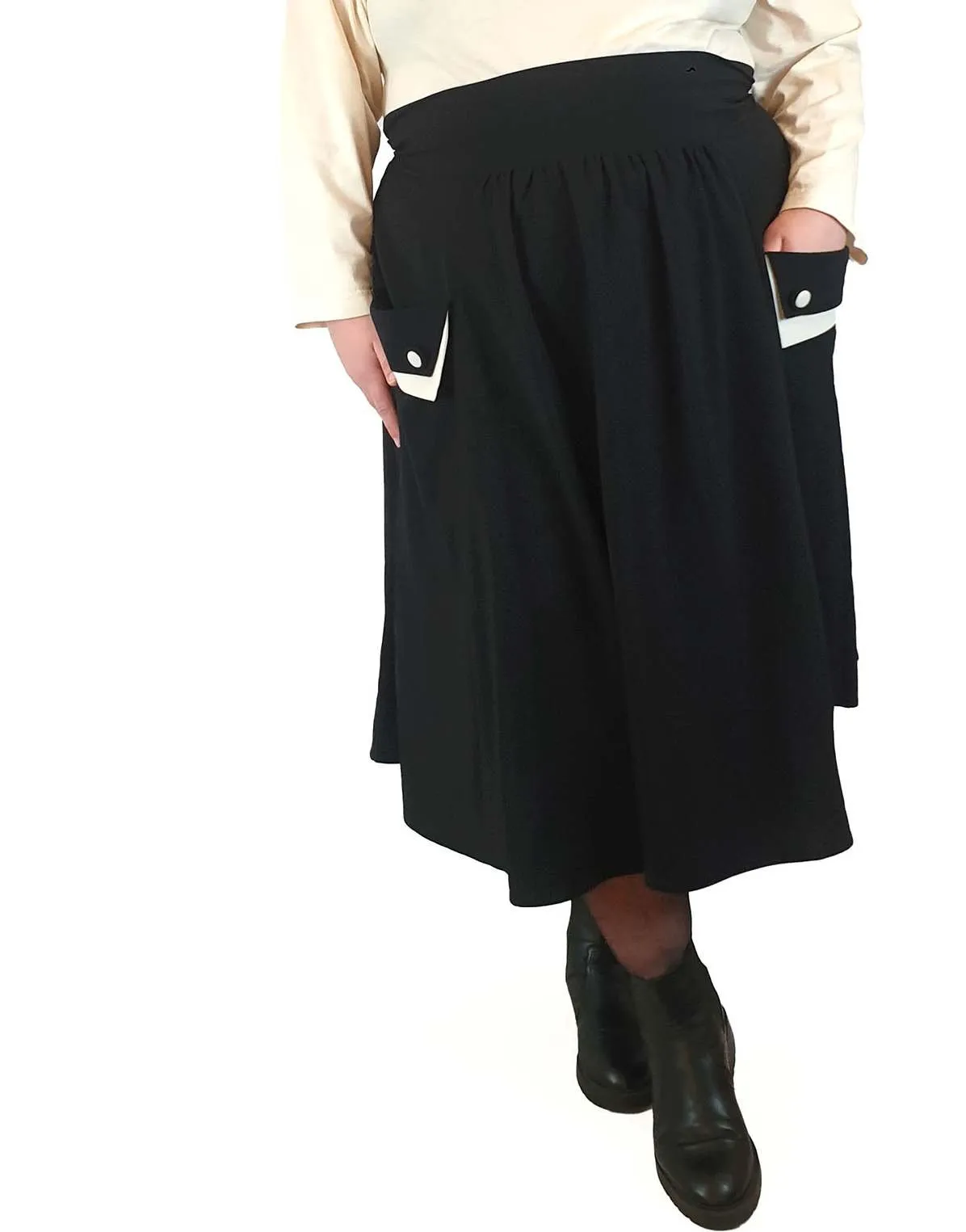 Hell Bunny black A-line skirt with size 4XL