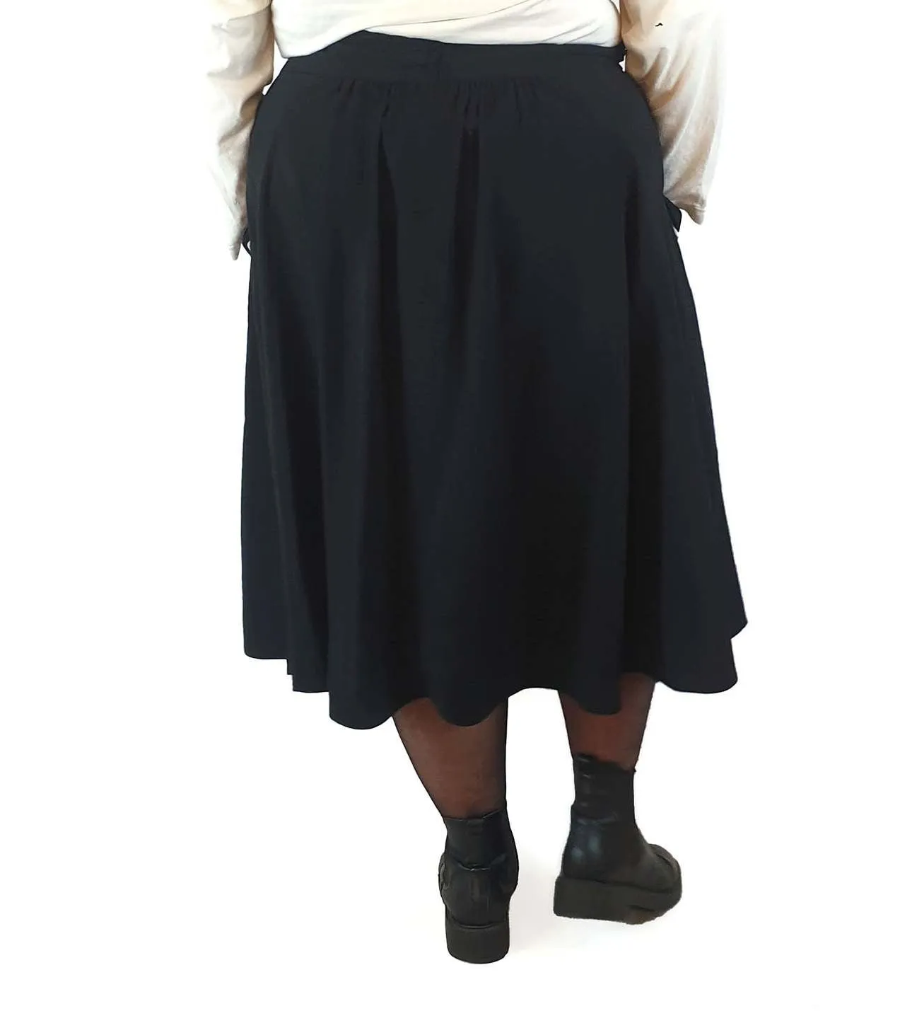 Hell Bunny black A-line skirt with size 4XL