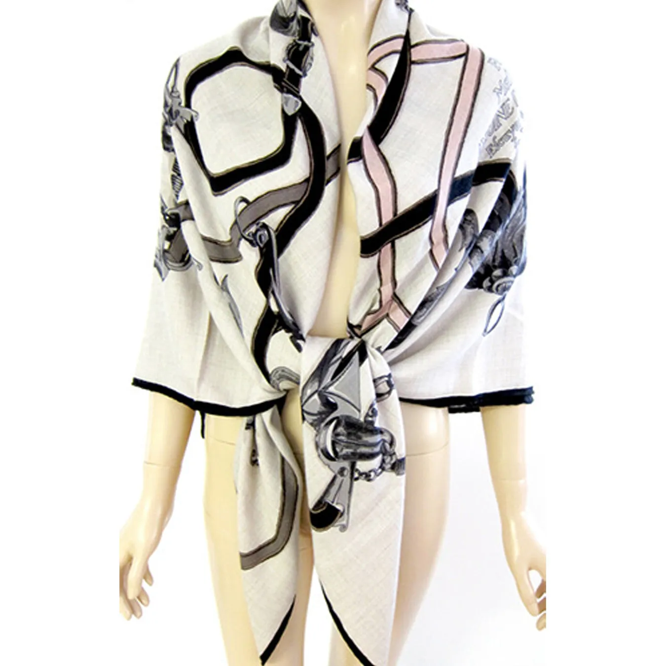 Hermes L'Instruction du Roy Cashmere Silk Shawl 140cm Collectors' Must