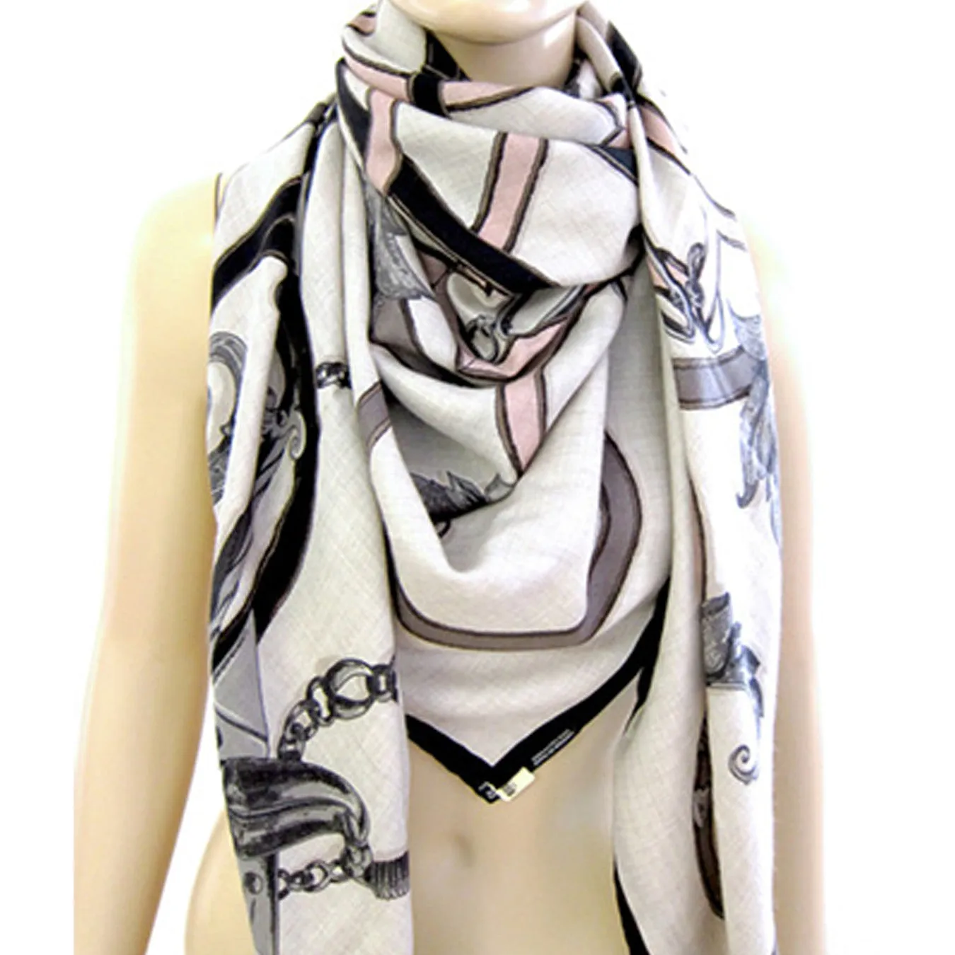 Hermes L'Instruction du Roy Cashmere Silk Shawl 140cm Collectors' Must